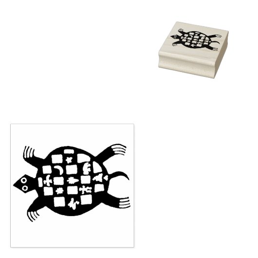 Petroglyph Tortuga Rubber Stamp Rubberstempel (Gestempeld)