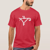 Petroglyph van een gestileerde papegaai t-shirt (Voorkant)