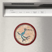 Petroglyph van een vogel, Petrified Forest Nationa Magneet (Insitu (Vaatwasser))