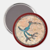 Petroglyph van een vogel, Petrified Forest Nationa Magneet (Voorkant / Achterkant)