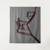 Petroglyphs Afrikaanse grotkunst - Oude dieren Wandkleed (Voorkant)