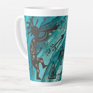 Petroglyphs American Indian Kokopelli Latte Mok
