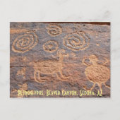 Petroglyphs, Beaver Canyon, Sedo... Briefkaart (Voorkant)