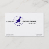 Petroglyphs Blue Bird Logo Visitekaartje (Voorkant)