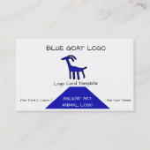 Petroglyphs Blue Goat Logo Visitekaartje (Voorkant)