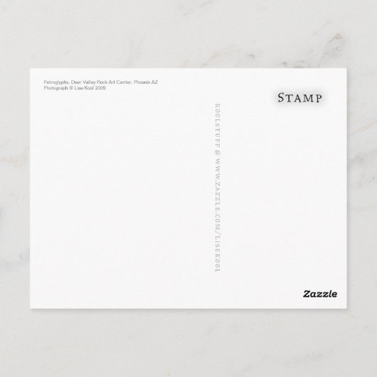 Petroglyphs Briefkaart (Achterkant)
