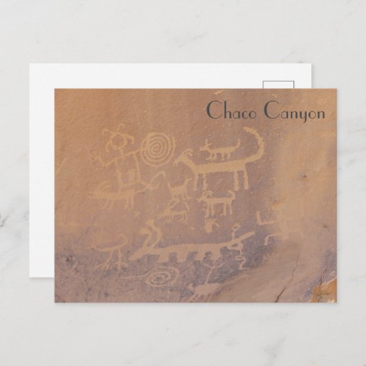 Petroglyphs - Chaco Canyon Briefkaart (Voorkant / Achterkant)