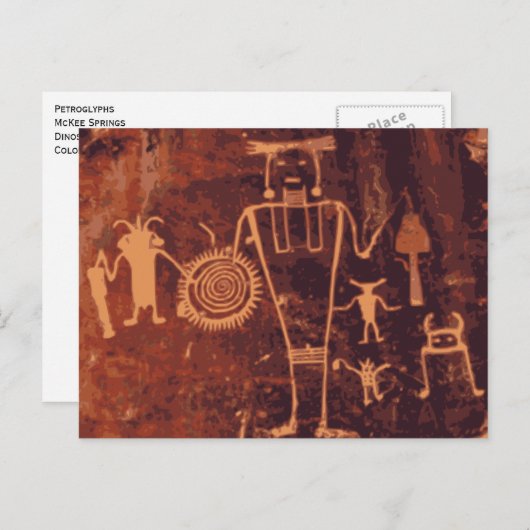 Petroglyphs, Dinosaur National Monument, Colorado Briefkaart (Voorkant / Achterkant)