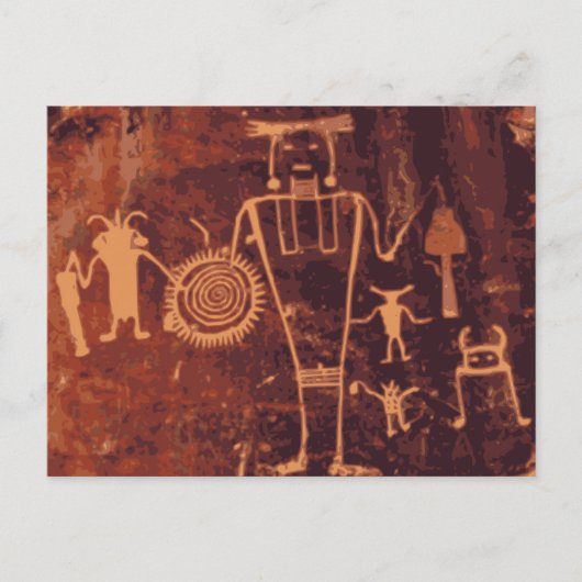 Petroglyphs, Dinosaur National Monument, Colorado Briefkaart (Voorkant)