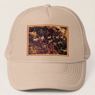 PETROGLYPHS NEVADA DESERT AMERICAN SOUTHWEST TRUCKER PET