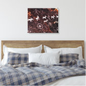 PETROGLYPHS NEVADA WOESTIJN AMERIKAANS ZUIDWESTEN CANVAS AFDRUK (Insitu (Slaapkamer))