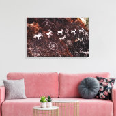 PETROGLYPHS NEVADA WOESTIJN AMERIKAANS ZUIDWESTEN CANVAS AFDRUK (Insitu (Woonkamer))