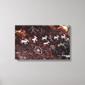 PETROGLYPHS NEVADA WOESTIJN AMERIKAANS ZUIDWESTEN CANVAS AFDRUK (Voorkant)