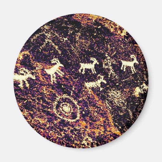 PETROGLYPHS NEVADA WOESTIJN AMERIKAANS ZUIDWESTEN MAGNEET (Voorkant)