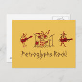 Petroglyphs Rock Band Post Card Briefkaart (Voorkant / Achterkant)