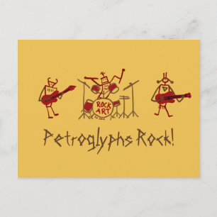 Petroglyphs Rock Band Post Card Briefkaart