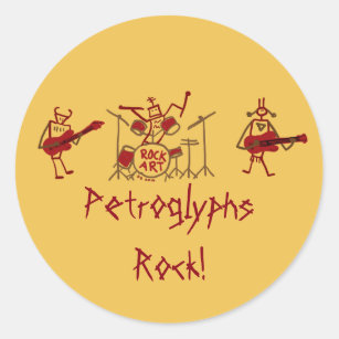 Petroglyphs Rock Band Stickers