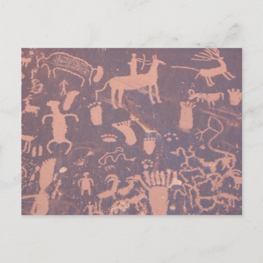 Petroglyphs Rock Briefkaart (Voorkant)