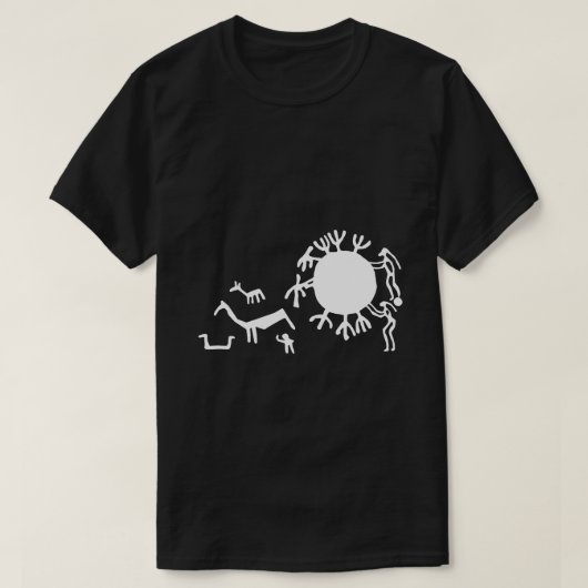 Petroglyphs Rock Carvings in Tanum T-Shirt (Design voorkant)