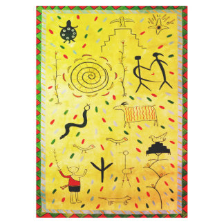 petroglyphs tablecloth tafelkleed