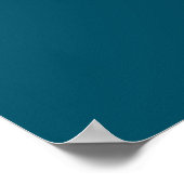 Petrol Blau Geel Quantum Lay-out Poster (Hoek)