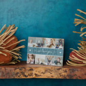 Petrol Blue We houden van foto-collage Fotoplaat (Zijkant)