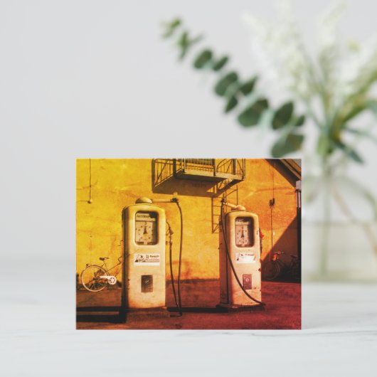 Petrol Station, Gas Station Briefkaart (Staand voorkant)