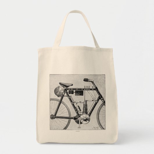 Petrolette Omega Motorcycle, 1895 Tote Bag (Voorkant)
