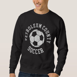 Petroleum County Voetbal Retro Versleten 90's Vint Trui