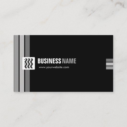 Petroleum Engineer - Creative Black White Visitekaartje (Achterkant)