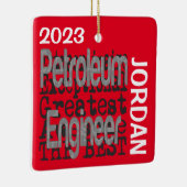Petroleum Engineer Extraordinaire CUSTOM Keramisch Ornament (Rechts)