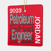 Petroleum Engineer Extraordinaire CUSTOM Keramisch Ornament (Links)