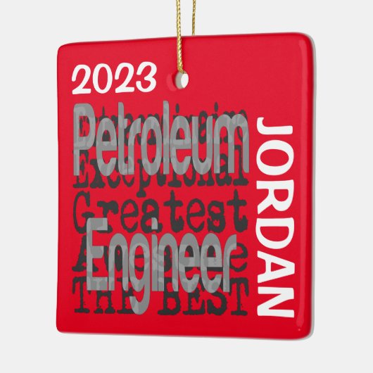 Petroleum Engineer Extraordinaire CUSTOM Keramisch Ornament (Links)