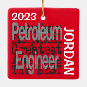 Petroleum Engineer Extraordinaire CUSTOM Keramisch Ornament