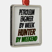 Petroleum Engineer Hunter Metalen Ornament (Rechts)