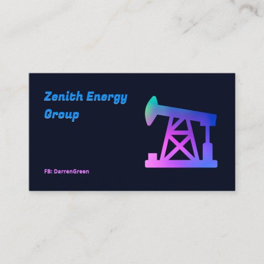 Petroleum Engineer QR Visitekaartje (Voorkant)