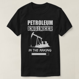 Petroleum ingenieur in de maak, effen textuur t-shirt