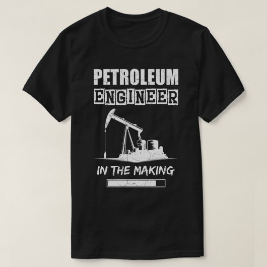 Petroleum ingenieur in de maak, grungy textuur t-shirt (Design voorkant)