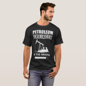 Petroleum ingenieur in de maak, grungy textuur t-shirt (Voorkant volledig)
