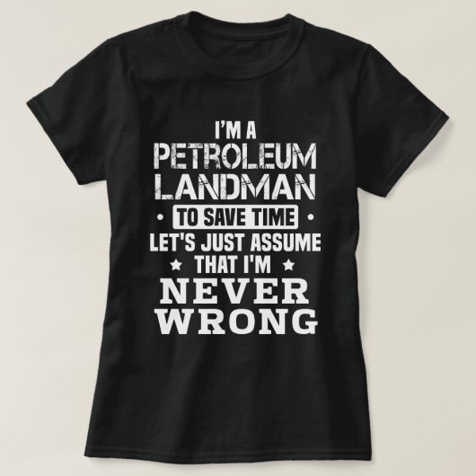 Petroleum Landman T-shirt (Design voorkant)