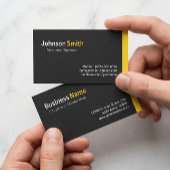 Petroleumeengineer - Modern minimalistisch amber Visitekaartje