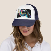 Petroleumhoed met derde oog trucker pet (In situ)