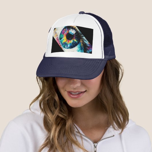 Petroleumhoed met derde oog trucker pet (In situ)