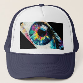 Petroleumhoed met derde oog trucker pet