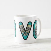 Petrolhead V8 Auto Enthusiast Koffiemok (Voorkant rechts)