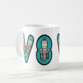 Petrolhead V8 Auto Enthusiast Koffiemok (Voorkant links)