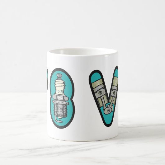 Petrolhead V8 Auto Enthusiast Koffiemok (Center)