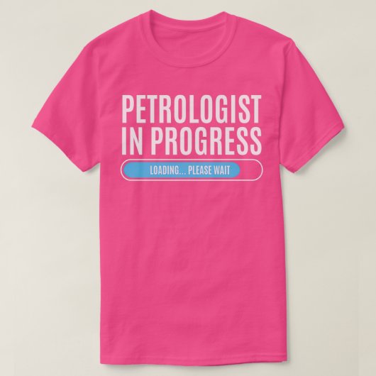 Petroloog in uitvoering Lading Gelieve te wachten T-shirt (Design voorkant)