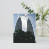 petronas maleysia briefkaart (Staand voorkant)