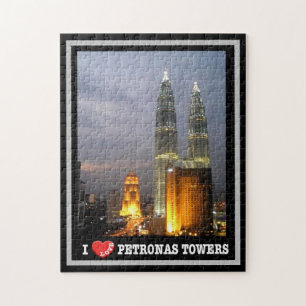 Petronas Toren - Kuala Lumpur - Maleisië - Ik Hou  Legpuzzel